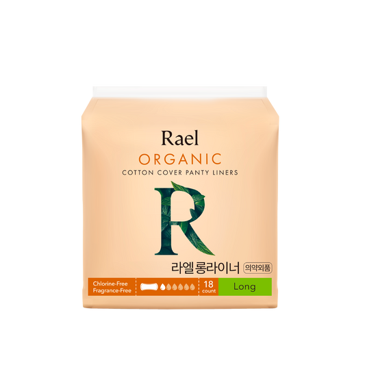 [ Rael ] แผ่นอนามัยราเอล ออร์แกนิคคอตตอน 17 cm. | Rael Organic Cotton Panty Liner | Long